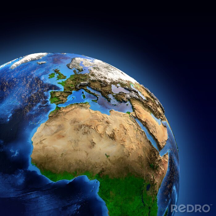 Sticker  Planète vue de l'espace