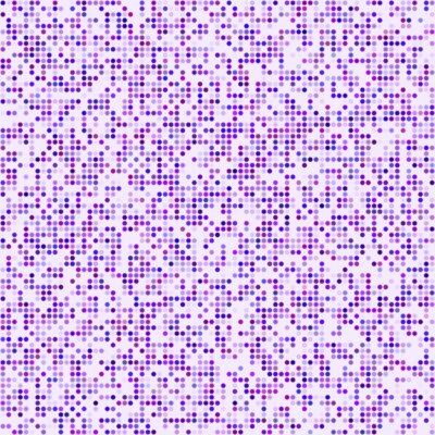 Sticker  Points de pixel fond violet mosaïque