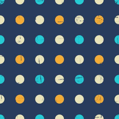 Points de style ancien sur fond bleu marine