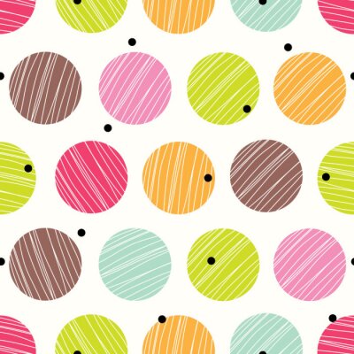 Sticker  Pois. Seamless pattern mignon.