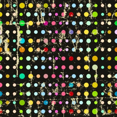 Sticker  Polka, pois, seamless, modèle, vecteur, fictif, Illustration