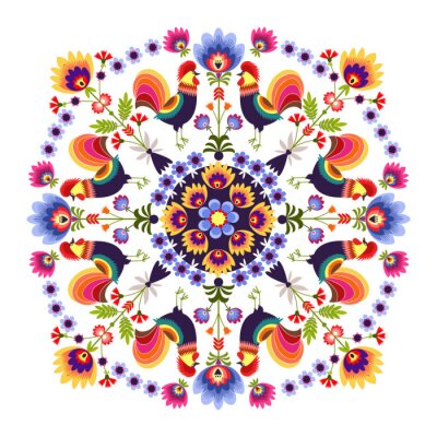 Sticker  Polska ozdoba