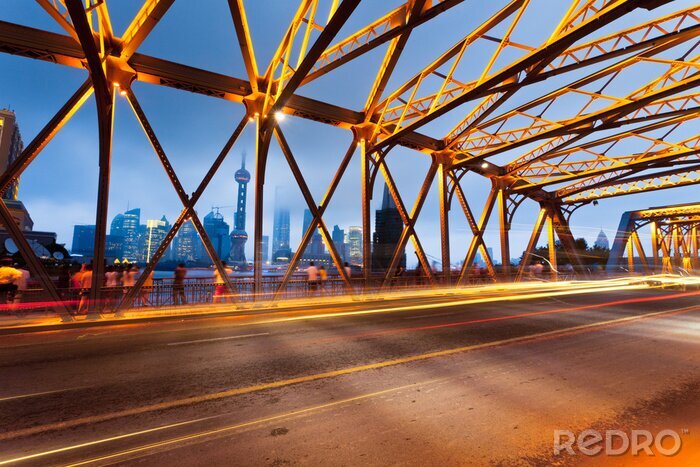 Sticker  Pont de jardin se bouchent