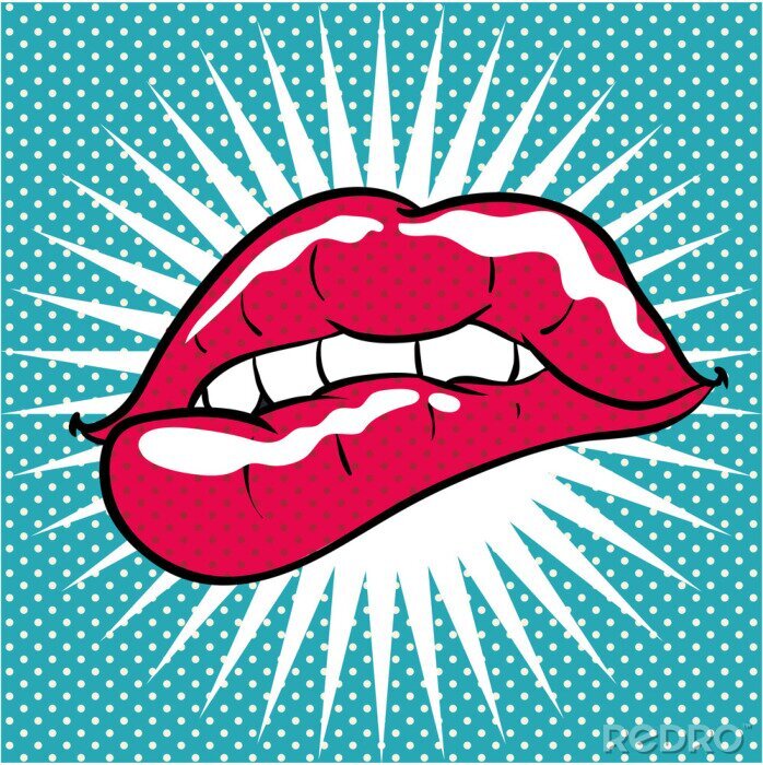 Sticker  Pop art fond