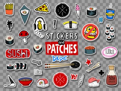 Sticker  Popular food stickers collection