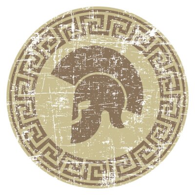 Sticker  Porté, guerrier, icône, grunge, Style