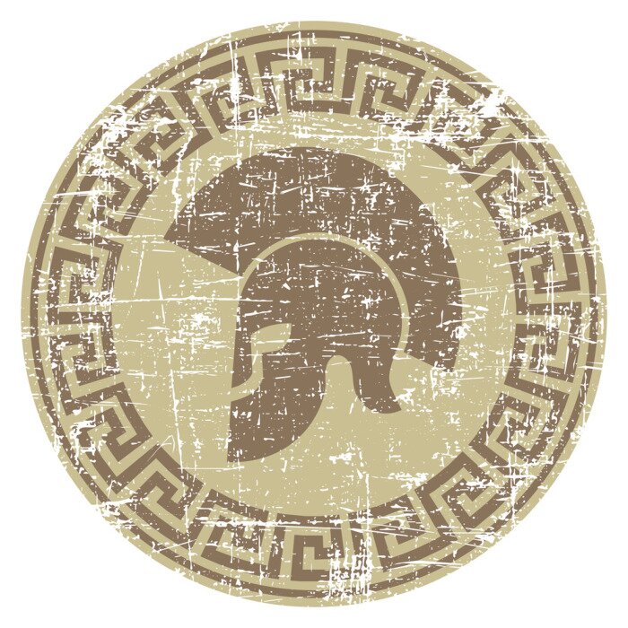 Sticker  Porté, guerrier, icône, grunge, Style