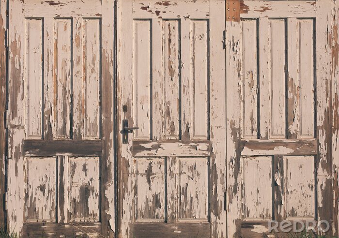 Sticker  Porte vieillie shabby chic