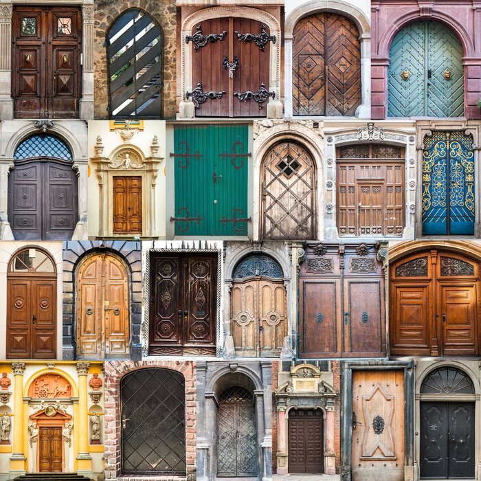 Sticker  Portes colorées