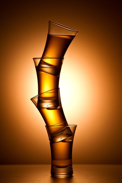 Sticker  pyramide de boissons alcoolisées