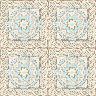 Sticker  Quatre mosaïques décoratives