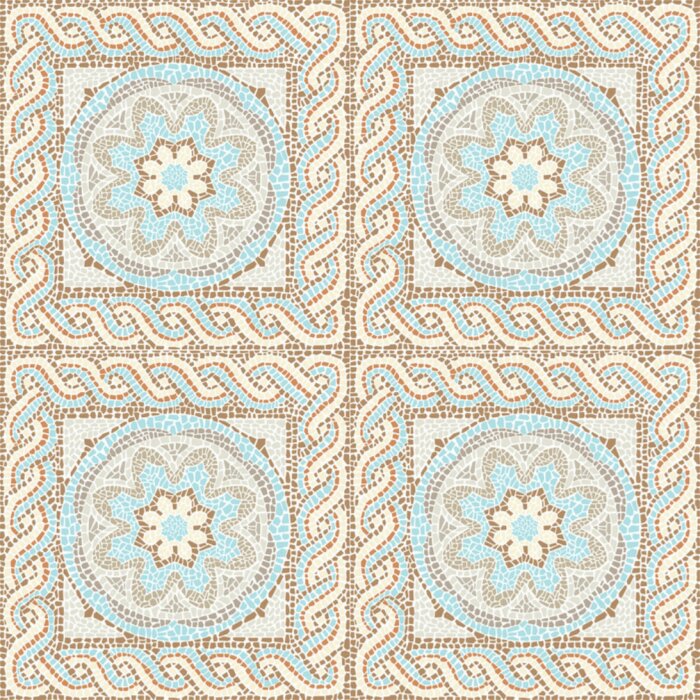 Sticker  Quatre mosaïques décoratives