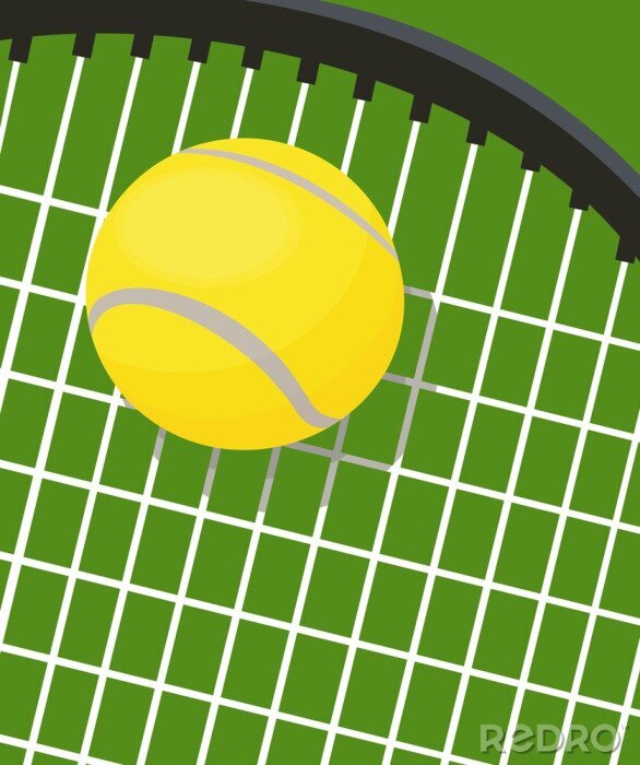 Sticker  raquette de tennis et de balle
