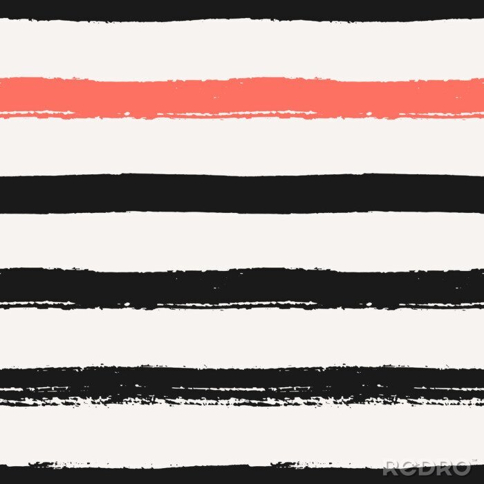 Sticker  Rayures horizontales peintes à l'aquarelle
