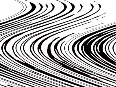 Sticker  Rayures noires et blanches sans couture