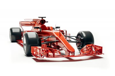 Sticker  Rendu 3d voiture de course f1