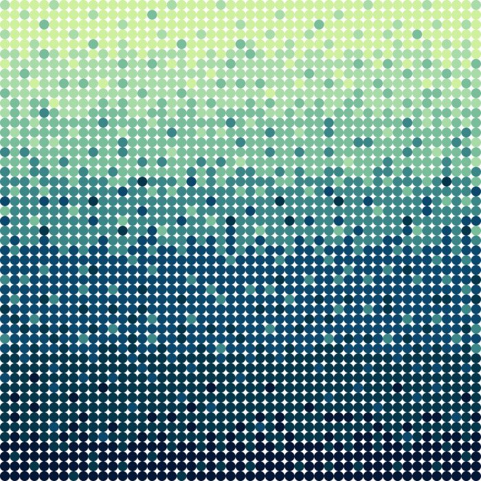 Sticker  Résumé cercles bleus fond dans le style pixel art