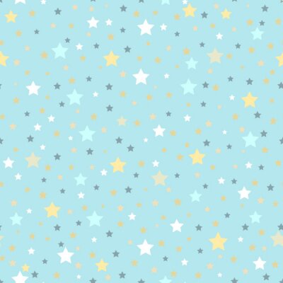 Sticker  Résumé, seamless, géométrique, modèle, dispersé, étoiles