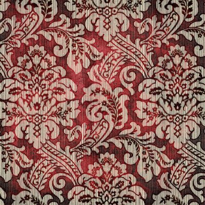 Rétro dessin aux teintes rouges