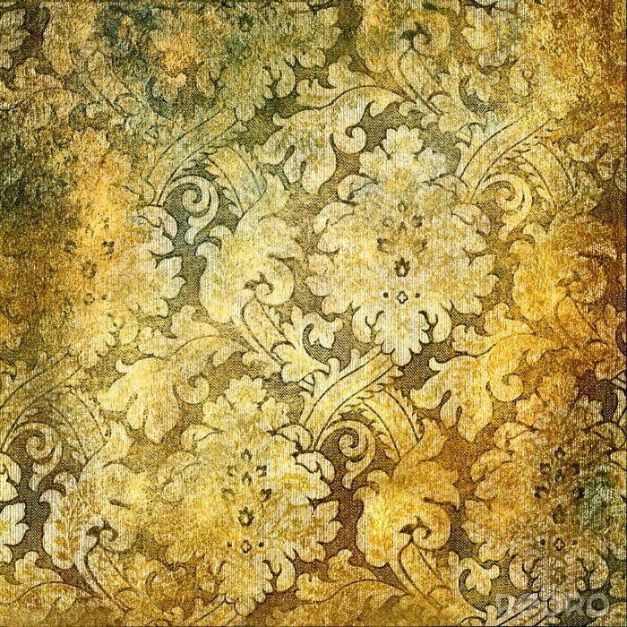 Sticker  Rétro dessin style ornemental