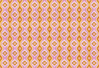 Sticker  Rétro kitsch papier peint