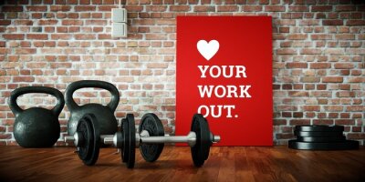 Sticker  salle de remise en forme