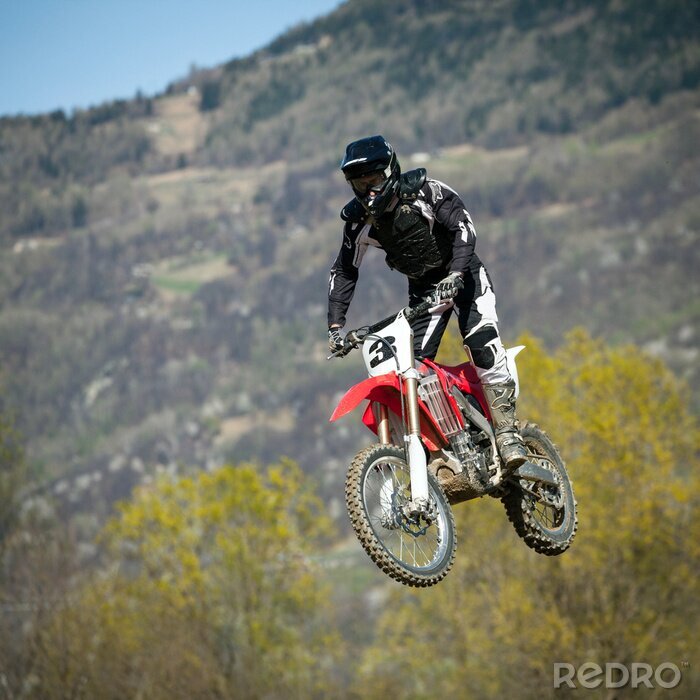 Sticker  salto con moto