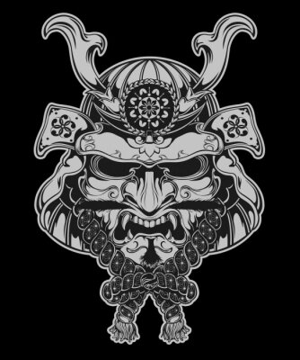 Sticker  Samurai Mask
