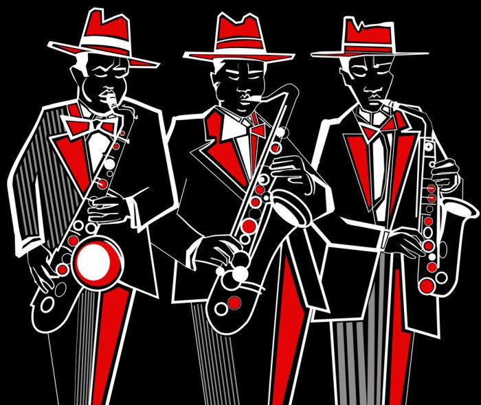 Sticker  saxophonistes