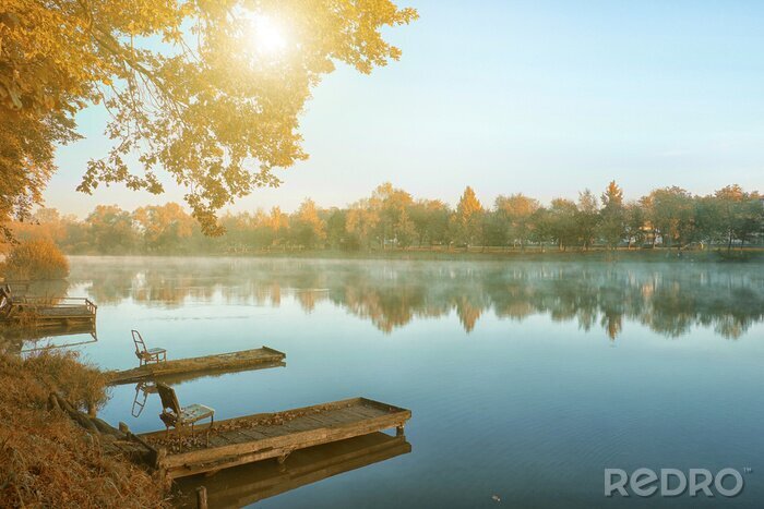 Sticker  Scène d'automne
