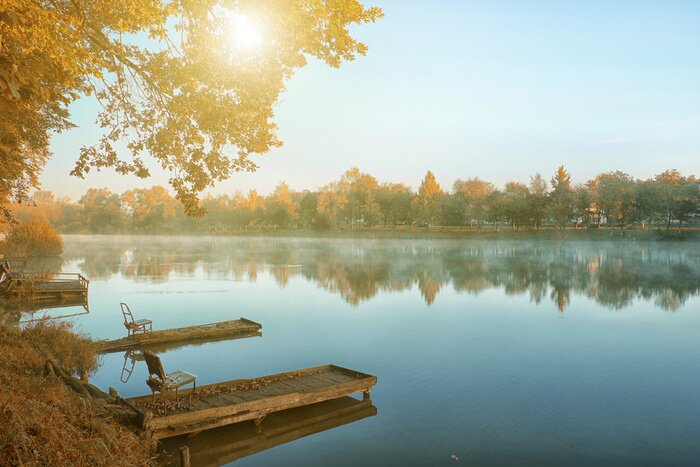 Sticker  Scène d'automne