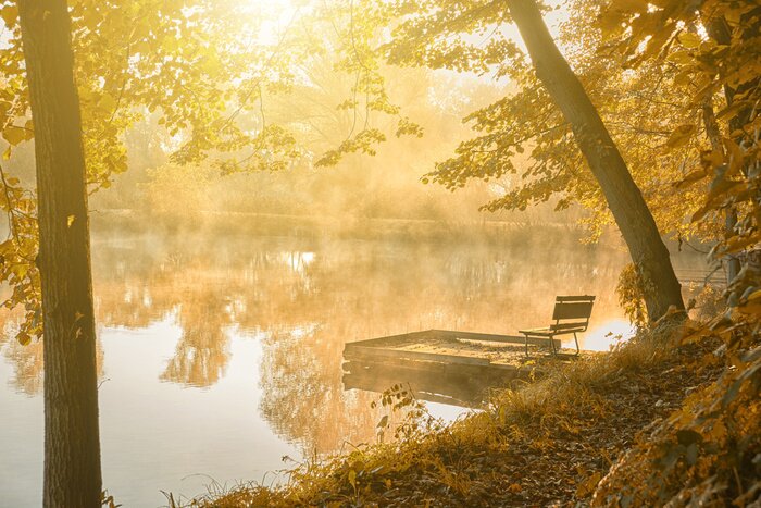 Sticker  Scène d'automne