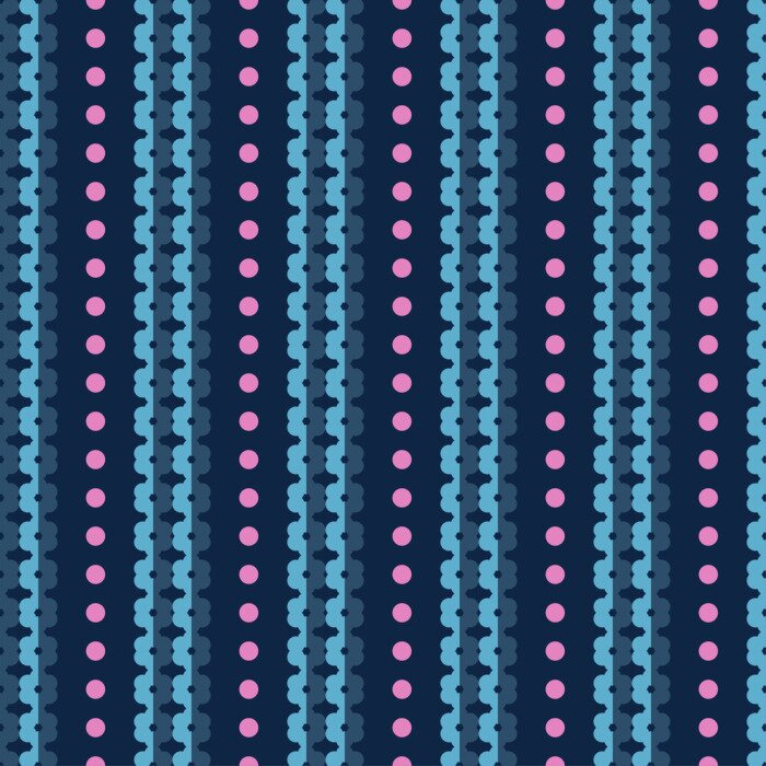 Sticker  Seamless, coloré, vecteur, fond, décoratif, fleurs, polka, pois