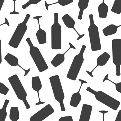 Papier peint à motif  Seamless, modèle, verre, bouteille