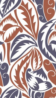 Sticker  Seamless Wallpaper victorienne - Feuilles