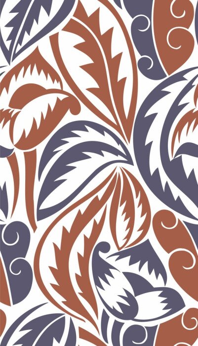 Sticker  Seamless Wallpaper victorienne - Feuilles