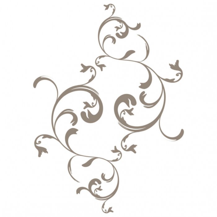 Sticker  série vecteur - fleur arabesque