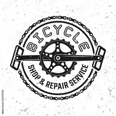 Sticker  Service de vélos élégant