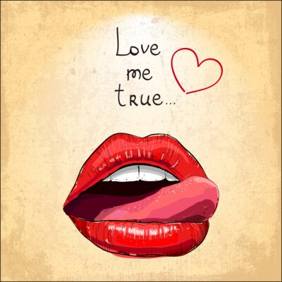 Sticker  Sexy lèvres rouges