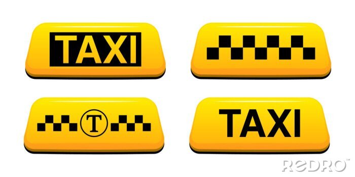 Sticker  Signe de taxi