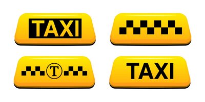 Sticker  Signe de taxi