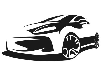 Sticker  Silhouette voiture tuning