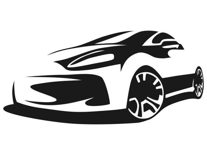 Sticker  Silhouette voiture tuning