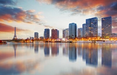 Skyline Paris avec la Tour Eiffel