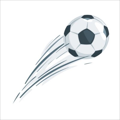 Sticker  Soccer ball vector illustration.
