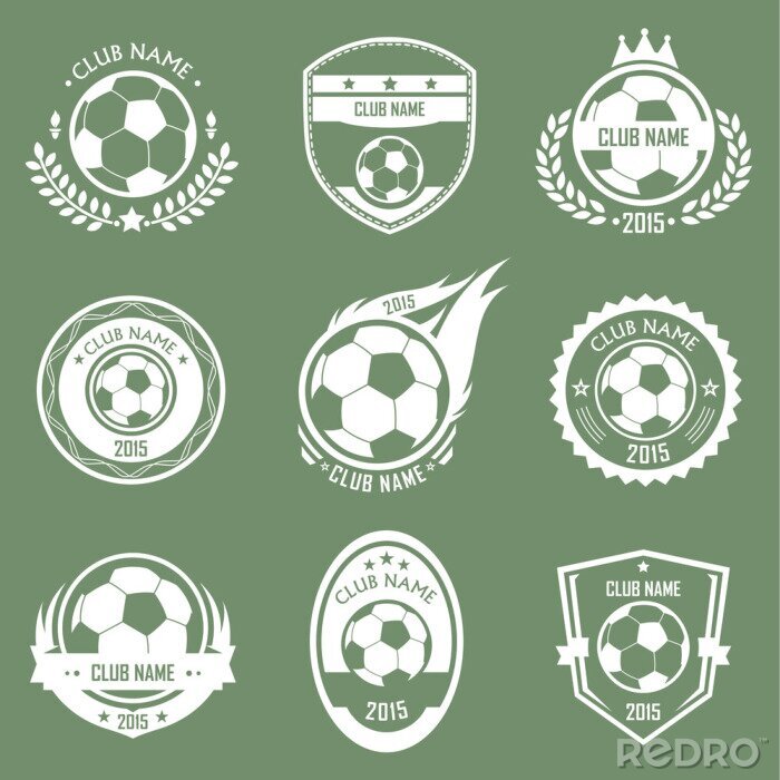 Sticker  Soccer emblems