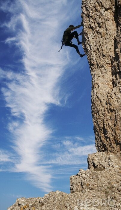 Sticker  Sport extrême sur les rochers