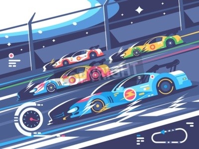 Sticker  Sports car competitions