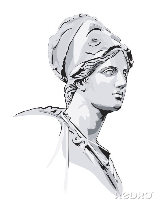 Sticker  Statue grecque antique