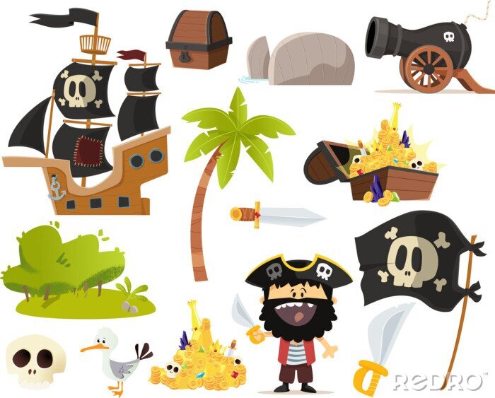 Sticker  Stock de pirates